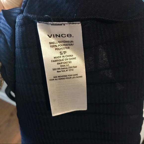 Vince pleated camisole_navy small - Picture 5 of 5